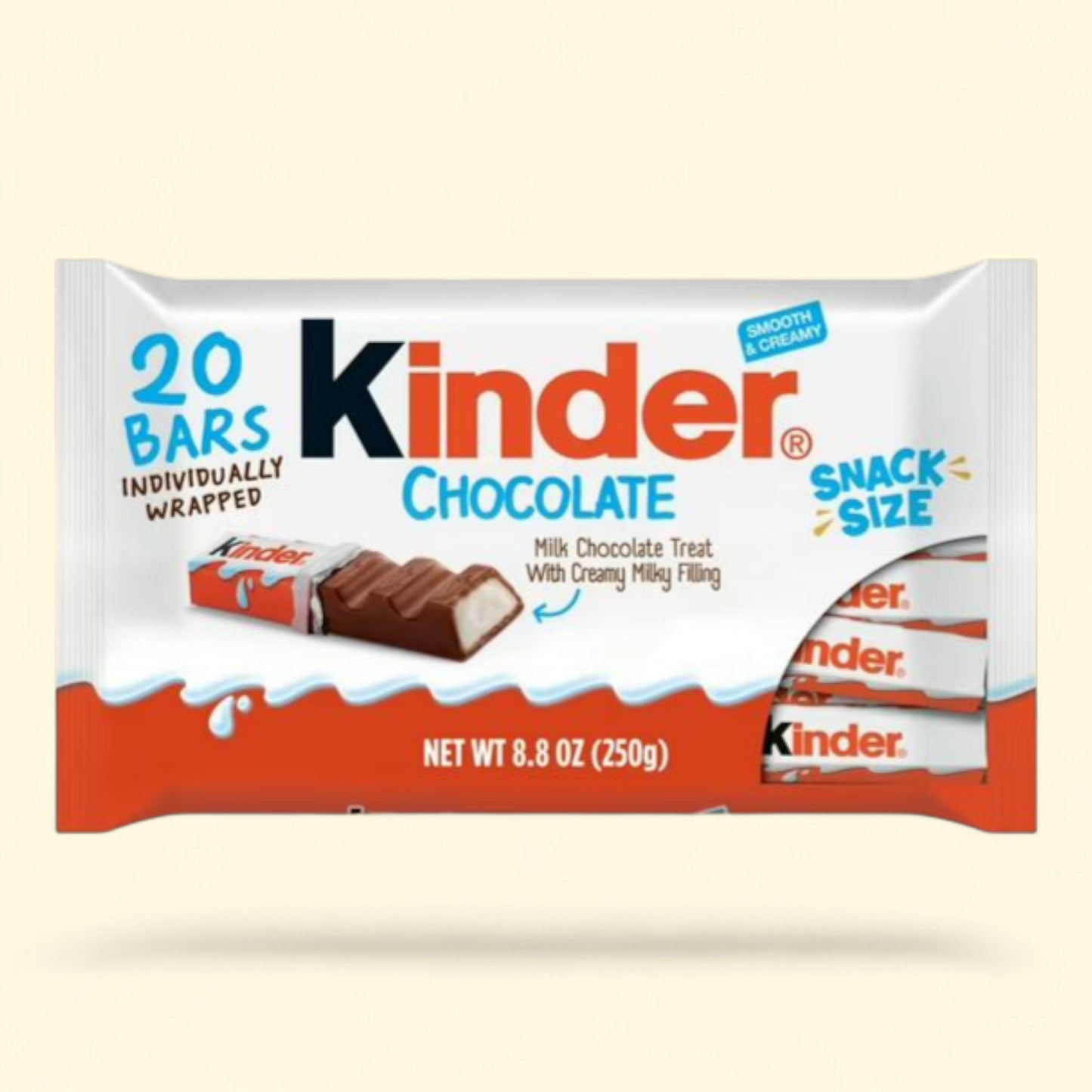 Kinder Chocolate, 20 Bars, 8.8 oz Bag