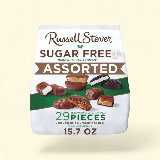 Russell Stover Sugar Free Assorted Chocolates, 15.7oz — authentic US product shipped worldwide by Treatspree