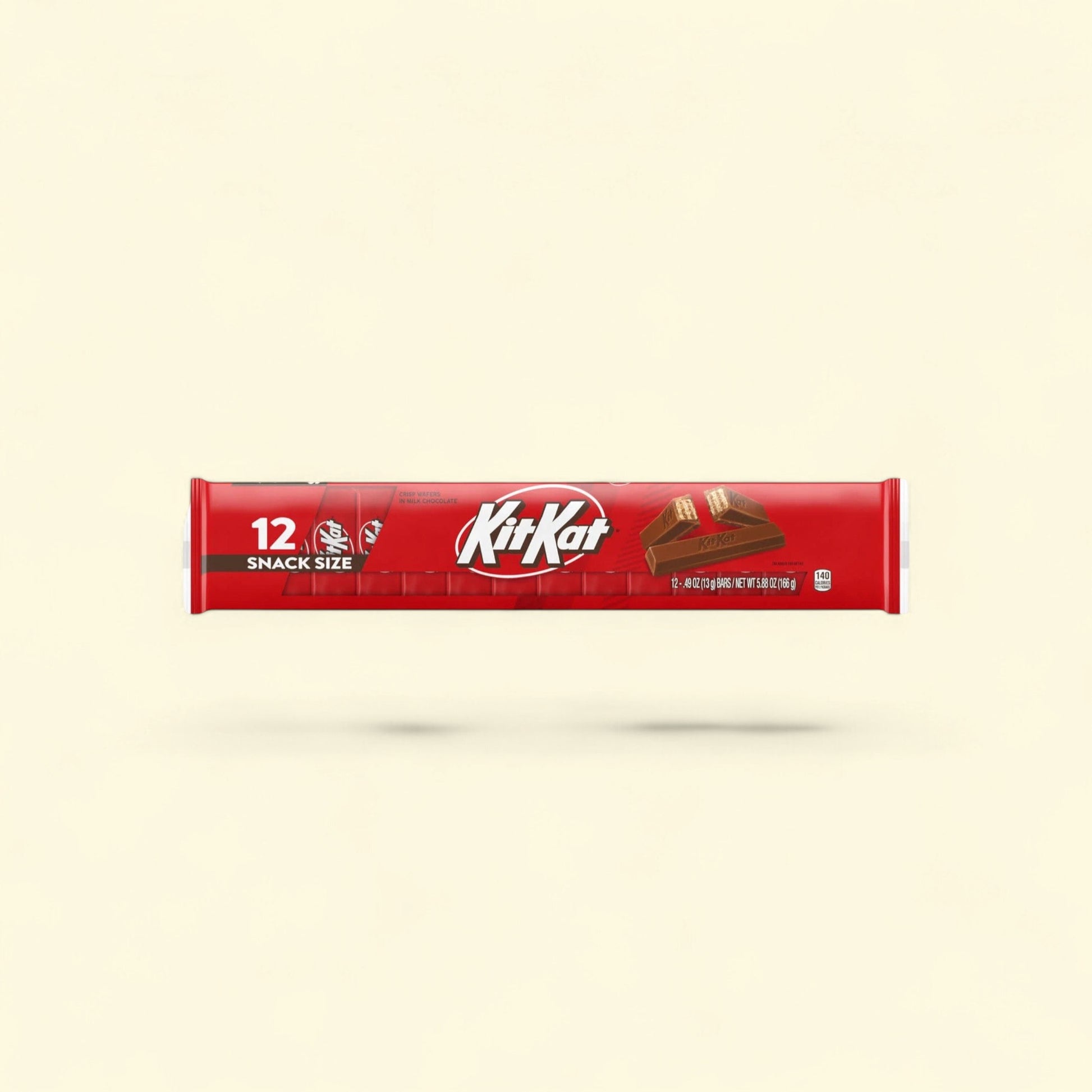 Kit Kat Milk Chocolate Wafer Candy, 0.49 oz, 12 Count — authentic US product shipped worldwide by Treatspree