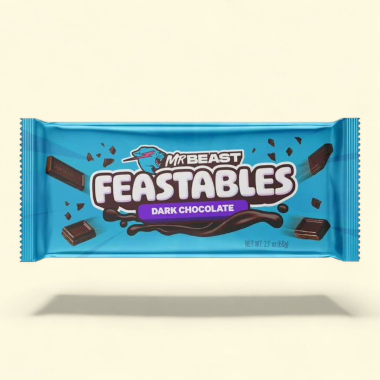MrBeast Dark Chocolate Bar, 2.1 oz (60g)