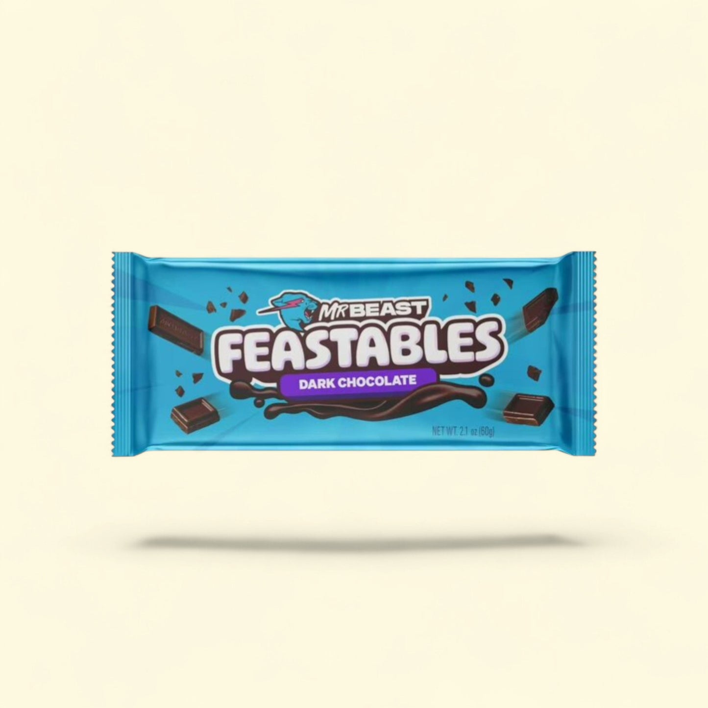 MrBeast Dark Chocolate Bar, 2.1 oz (60g) — authentic US product shipped worldwide by Treatspree
