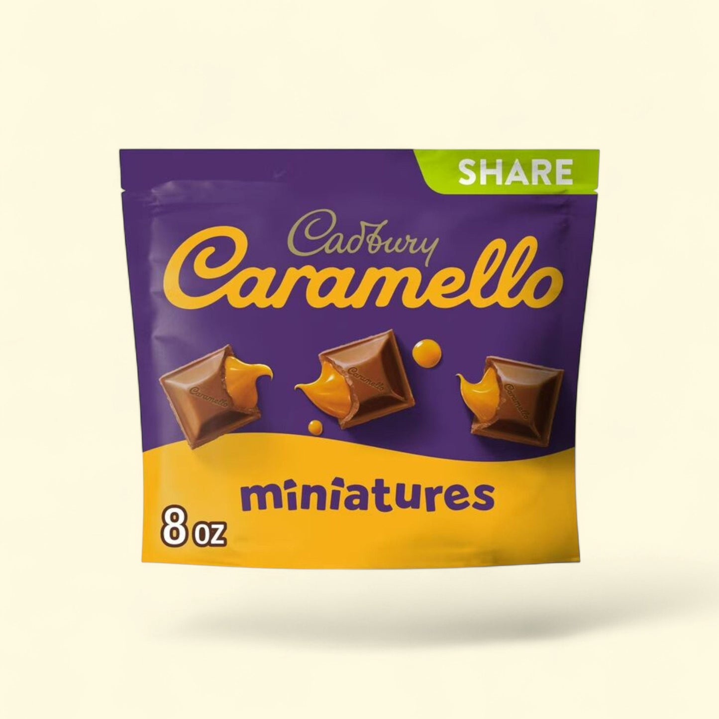 Cadbury Caramello Miniatures, 8 oz. — authentic US product shipped worldwide by Treatspree