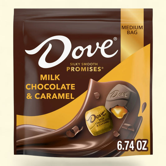 Dove Promises Milk Chocolate & Caramel Candy, 6.74 oz