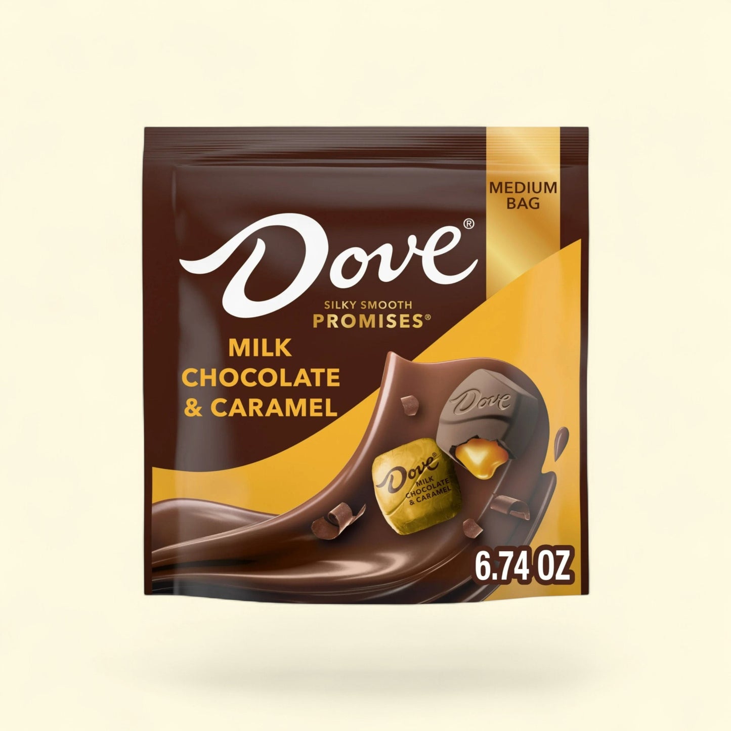 Dove Promises Milk Chocolate & Caramel Candy, 6.74 oz — authentic US product shipped worldwide by Treatspree