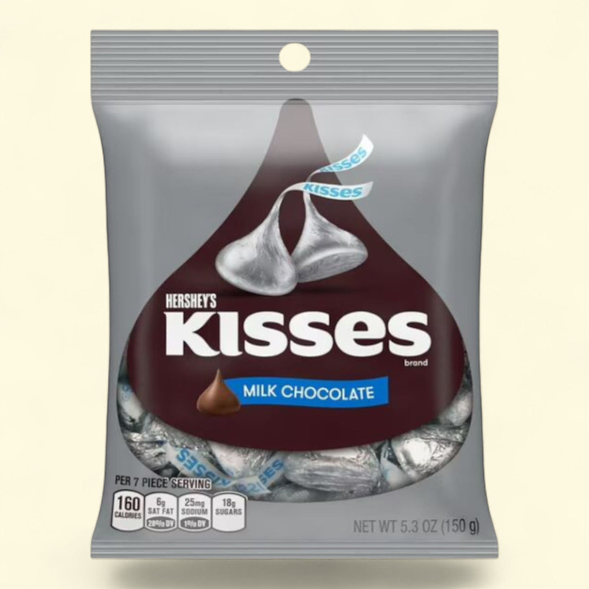 Hershey's Kisses Milk Chocolate Candy, 5.3 oz
