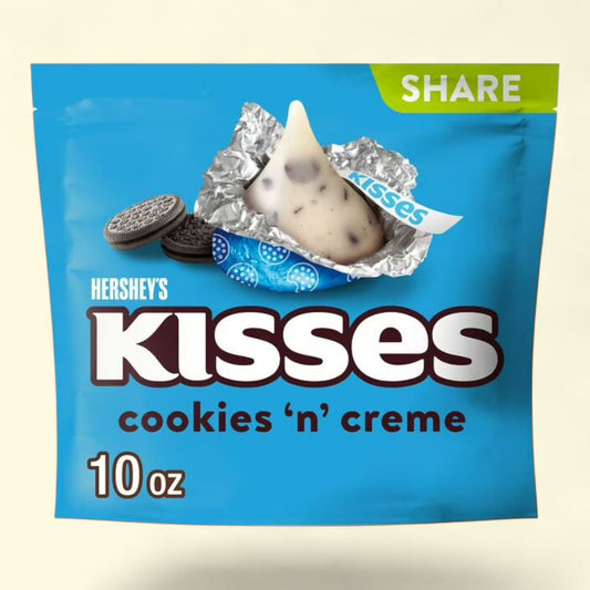 Hershey's Kisses Cookies 'n' Creme Candy, 10 oz Share Pack