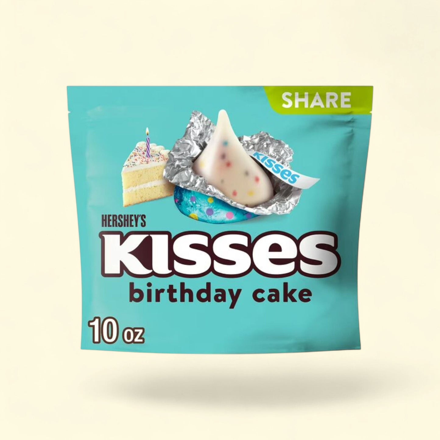 Hershey's Kisses Birthday Cake Candy, 10 oz — authentic US product shipped worldwide by Treatspree