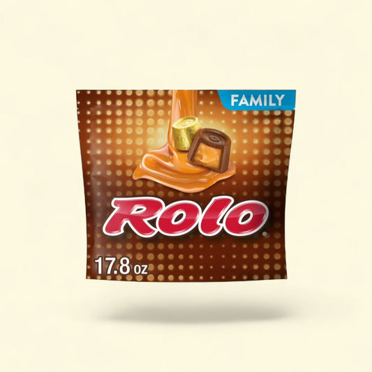 Rolo Rich Chocolate Caramels Candy, 17.8 oz Family Pack — authentic US product shipped worldwide by Treatspree