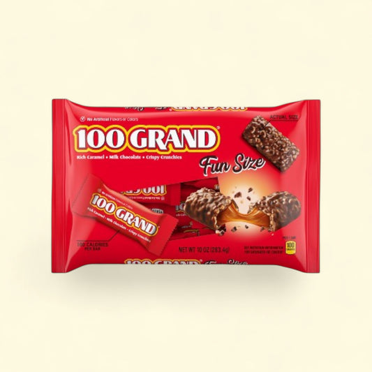 100 Grand Fun Size Chocolate Candy, 10oz — authentic US product shipped worldwide by Treatspree
