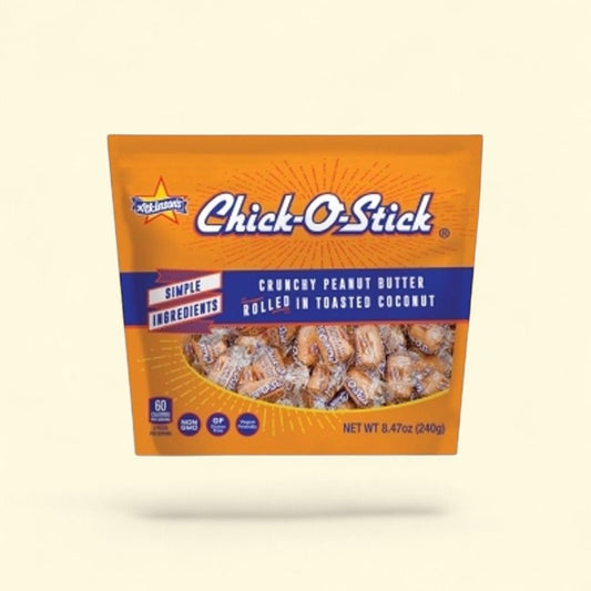 Chick-O-Stick Peanut Butter & Coconut Candy, 8.47oz Bag — authentic US product shipped worldwide by Treatspree