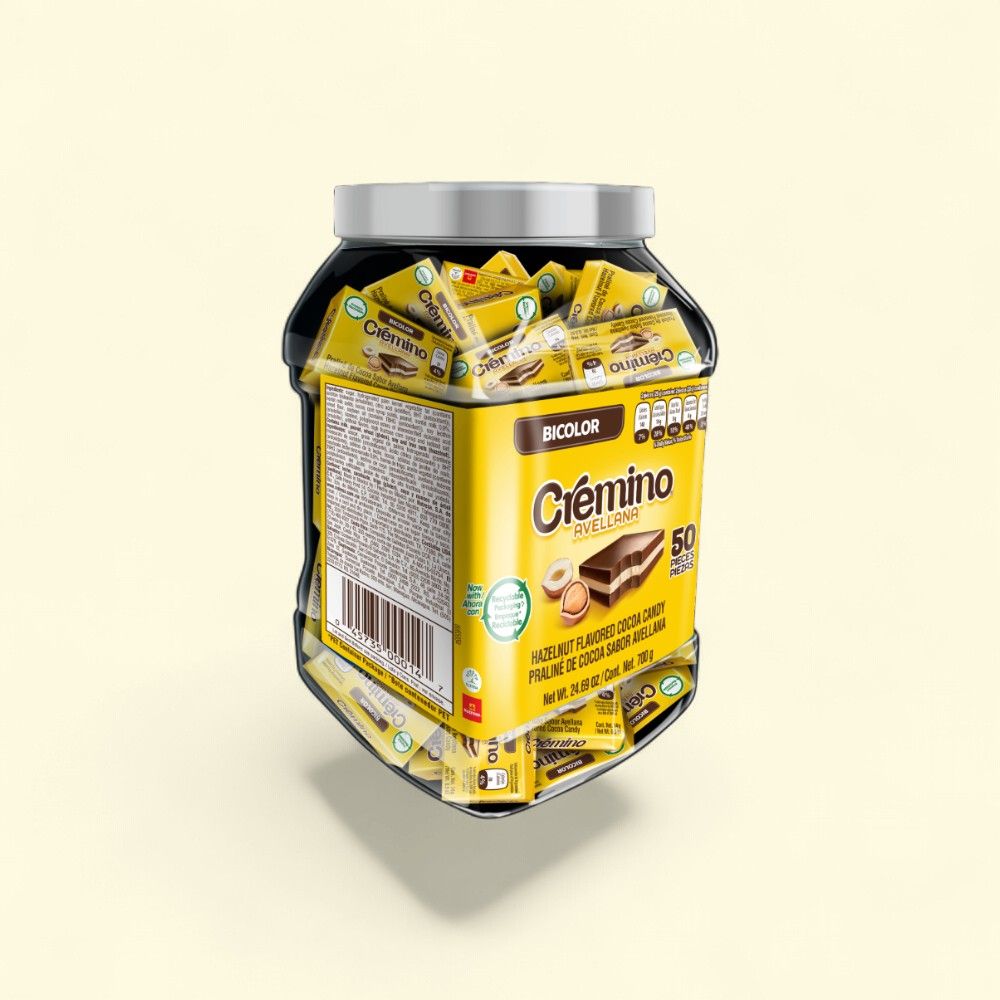Cremino Hazelnut Cocoa Candy - 50 Pieces (24.69 oz) — authentic US product shipped worldwide by Treatspree