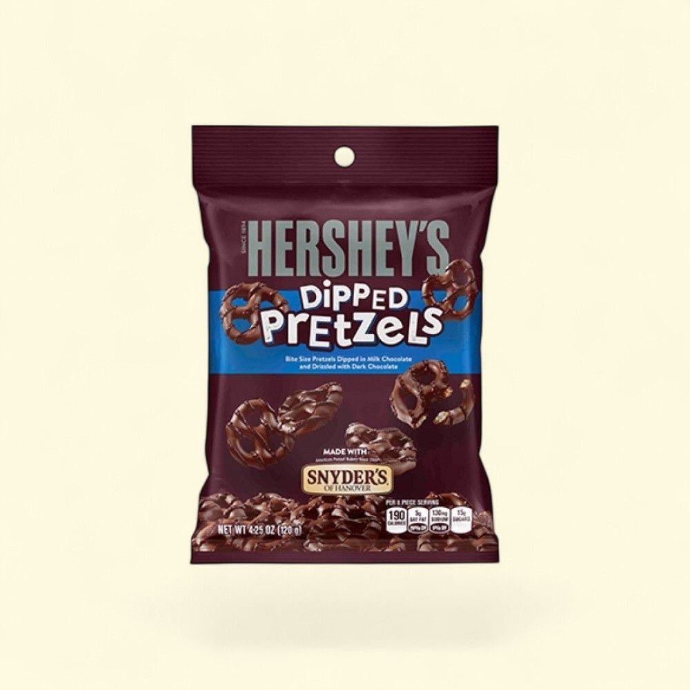 Hershey's Dipped Pretzels - Milk Chocolate & Dark Drizzle — authentic US product shipped worldwide by Treatspree