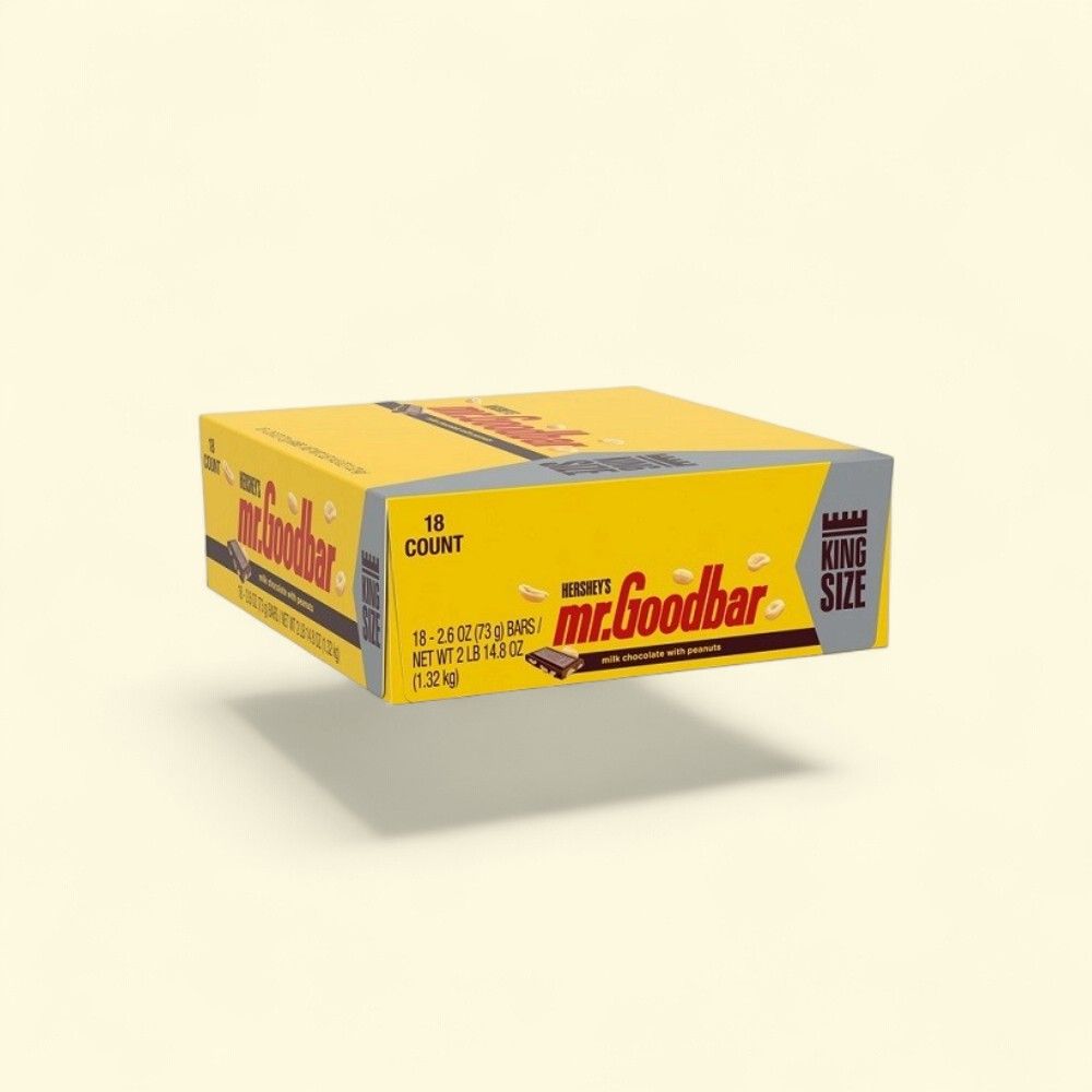 Mr. Goodbar King Size Chocolate Candy Bar with Peanuts, 18 Count — authentic US product shipped worldwide by Treatspree