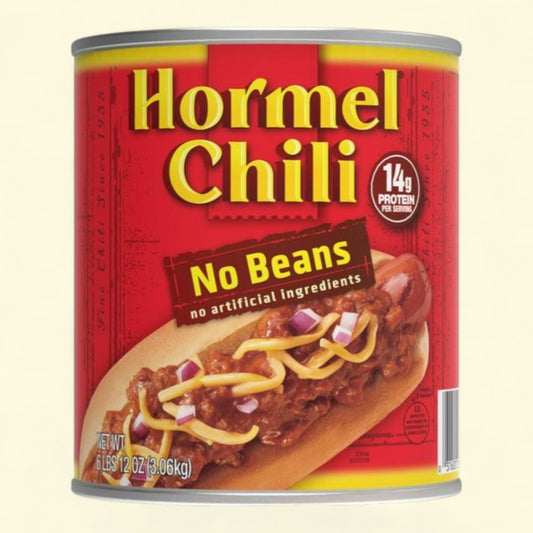 HORMEL Chili, No Beans, Large 108 oz