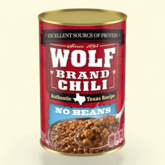 Wolf Brand Chili, No Beans, 38.5 oz