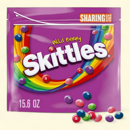 Bonbons moelleux Skittles aux baies sauvages, format à partager - 440 g