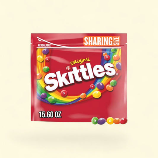 Skittles Original Candy, Sharing Size 15.6 oz. — authentic US product shipped worldwide by Treatspree