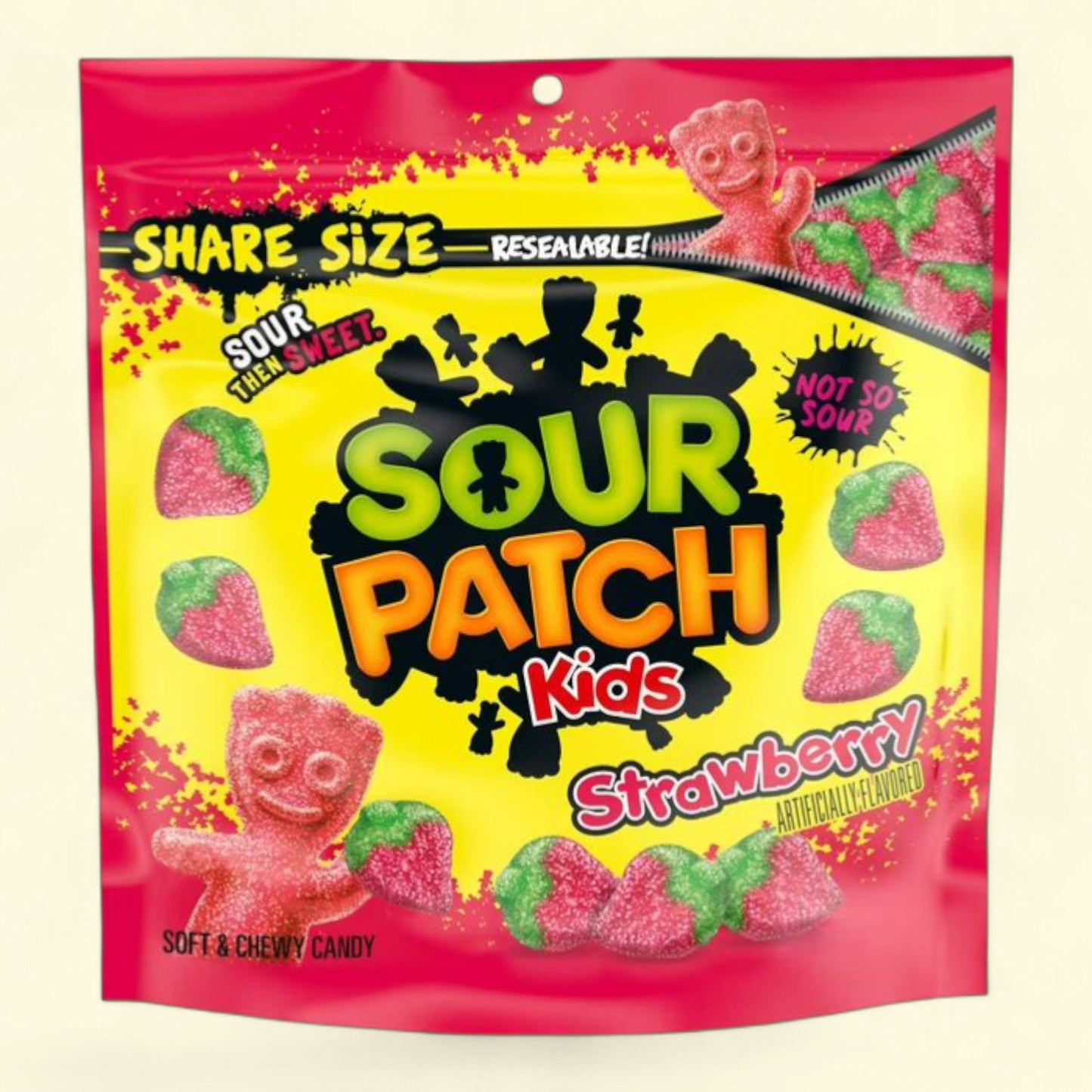 Sour Patch Kids, bonbons moelleux à la fraise, 340 g