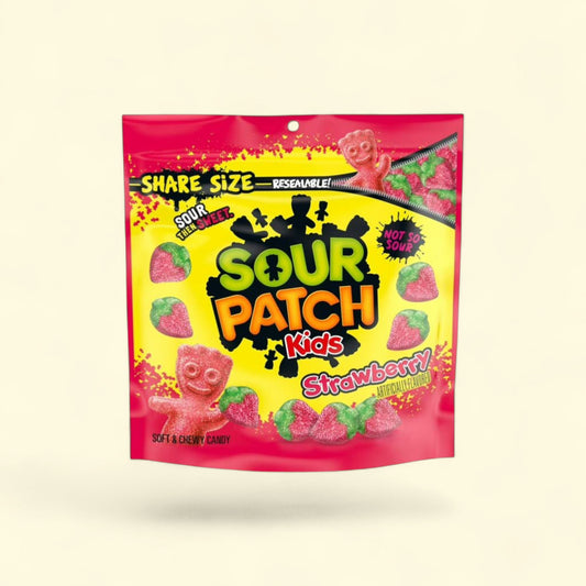 Sour Patch Kids, Strawberry Soft & Chewy Candy, 12 oz — authentic US product shipped worldwide by Treatspree