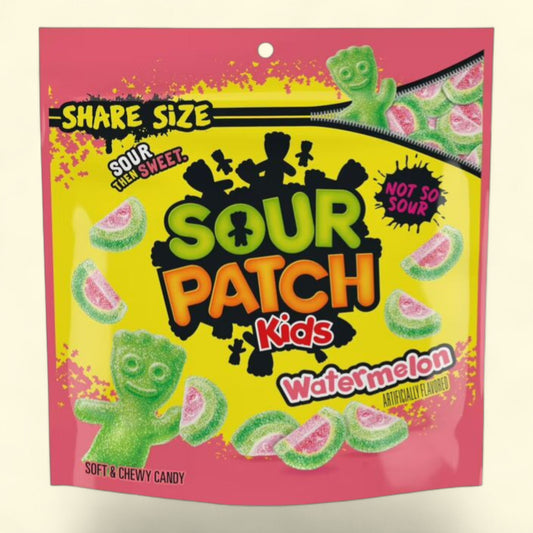Bonbons moelleux et tendres SOUR PATCH KIDS à la pastèque, 340 g