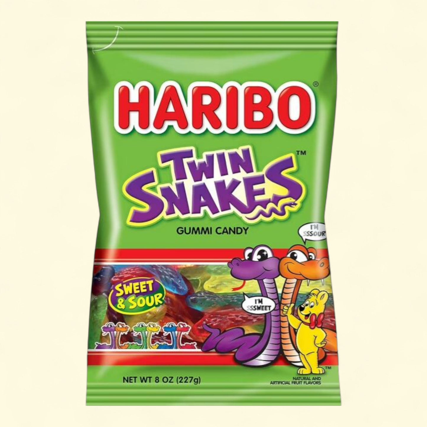 Bonbons gélifiés Twin Snakes de HARIBO, 227 g