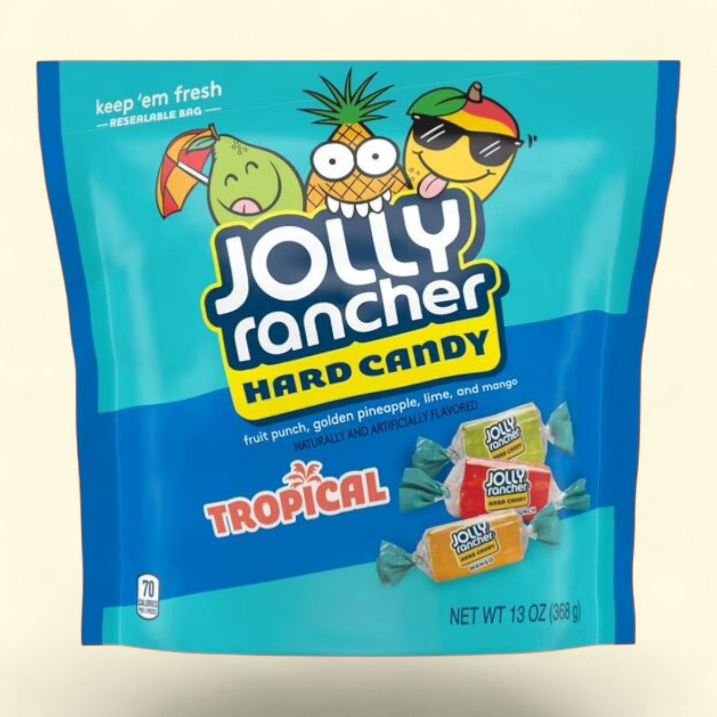 Jolly Rancher Hard Candy, Assorted Tropical Fruit Flavored, 13 oz