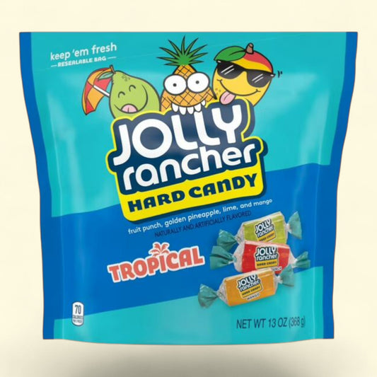 Jolly Rancher Hard Candy, Assorted Tropical Fruit Flavored, 13 oz