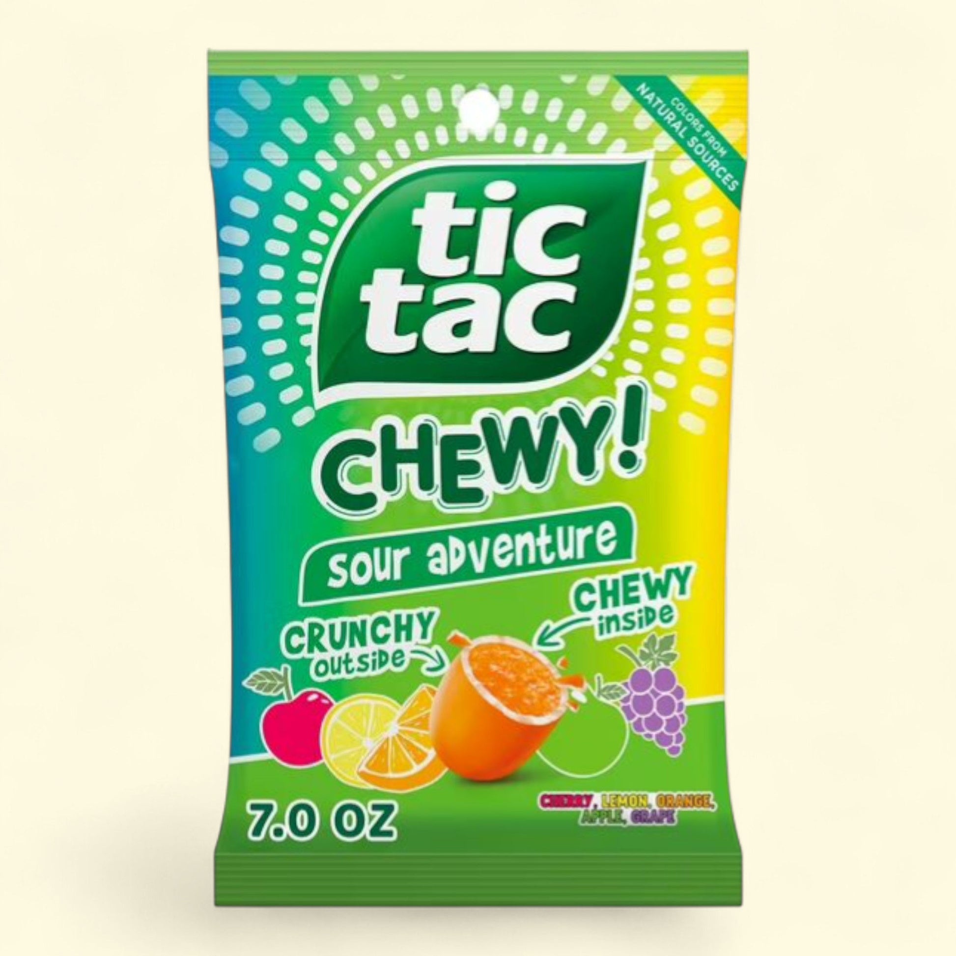 Tic Tac Chewy! Sour Adventure Candy, 7 oz — authentic US product shipped worldwide by Treatspree