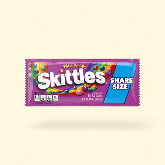 Skittles Wild Berry Chewy Candy, Share Size - 4 oz — authentic US product shipped worldwide by Treatspree