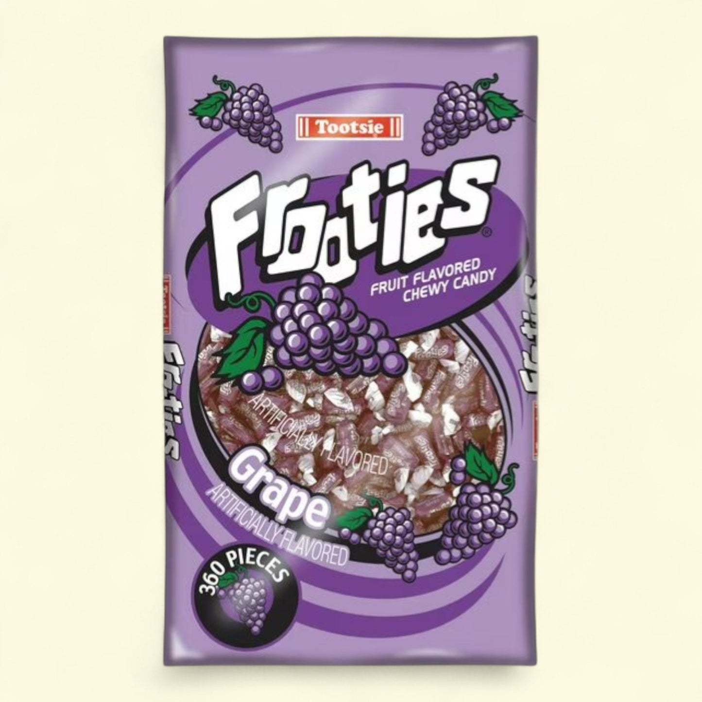 Tootsie Roll Industries Frooties, raisin, 1,1 kg, 360 bonbons par sachet