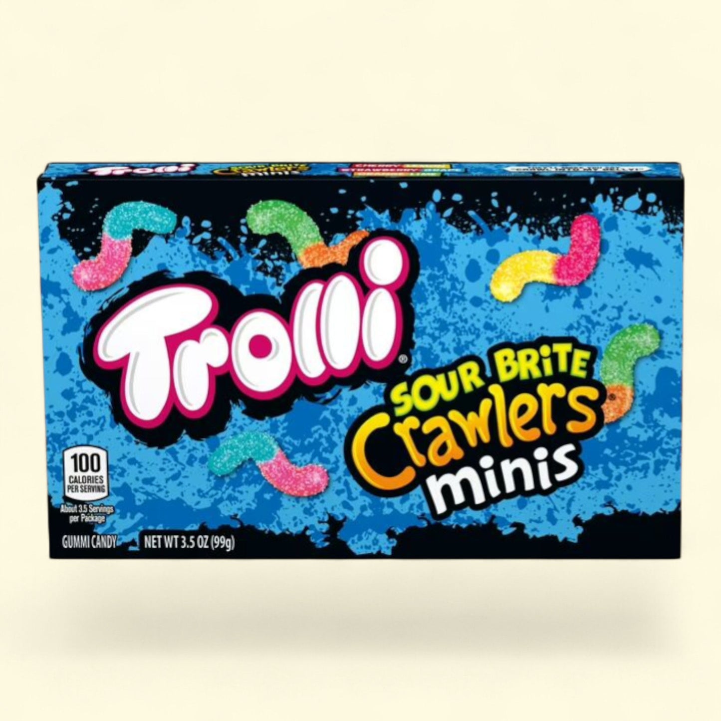 Trolli Sour Brite Crawlers Mini Gummy Candies, 3.5 oz