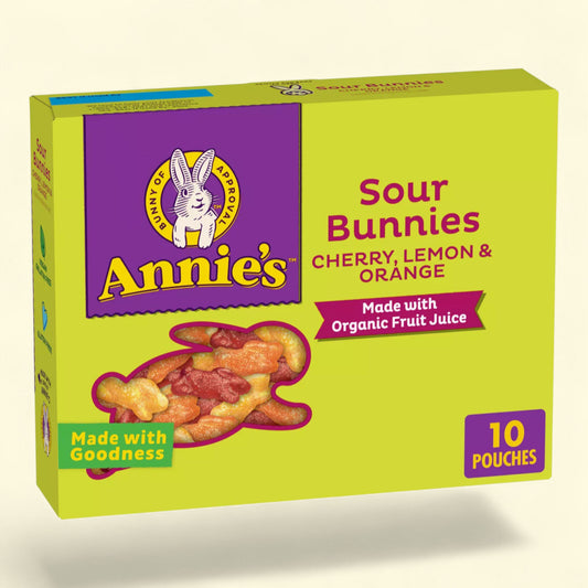 Annie's Sour Bunnies Fruit Snacks, 7oz/10ct