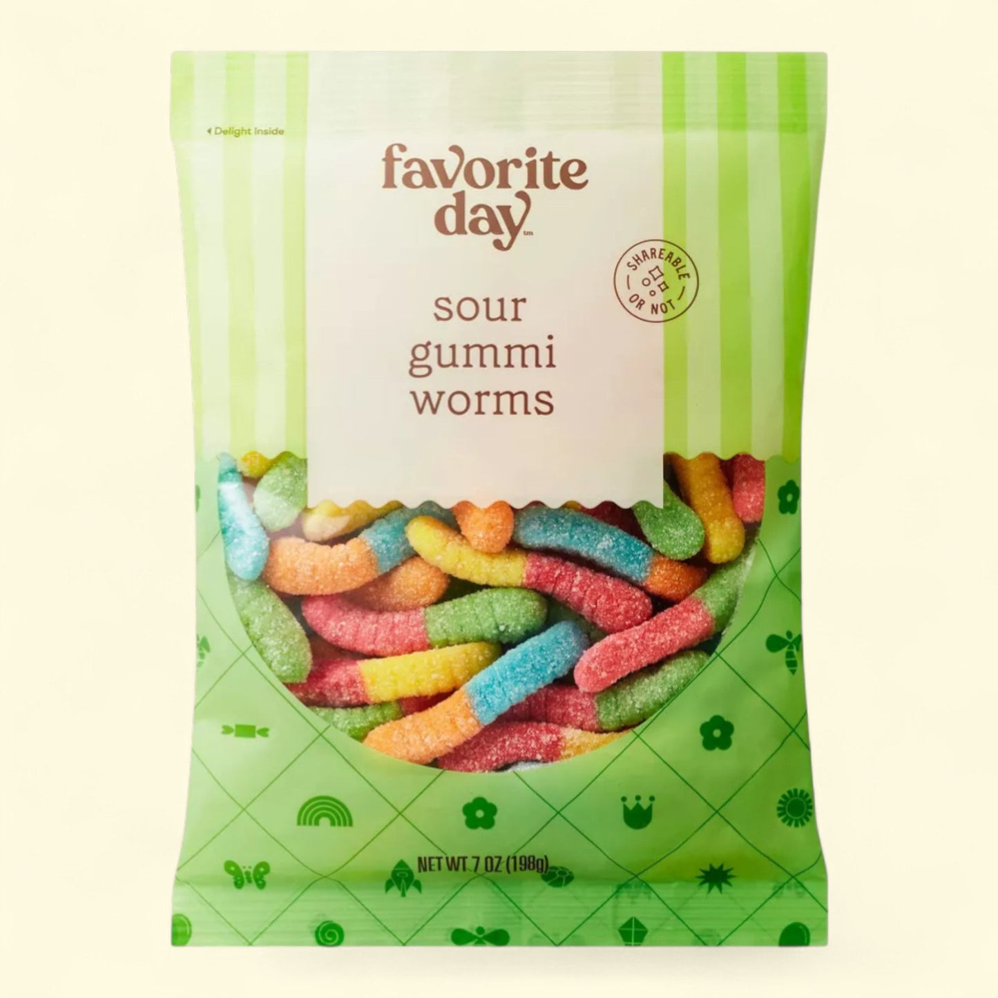 Bonbons « Favorite Day » : vers acidulés en gélatine, 200 g