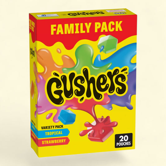 Fruit Gushers, snacks aux fruits, 450 g / 20 pièces