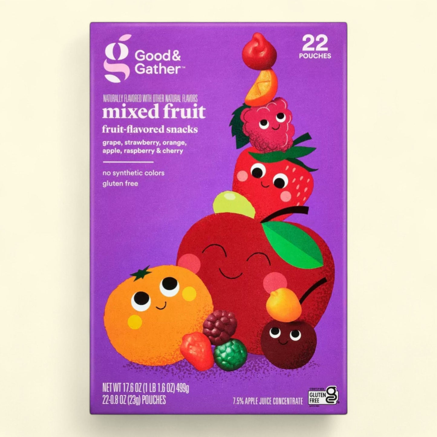 Snacks Good & Gather™ aux fruits mélangés, 500 g / 22 pièces