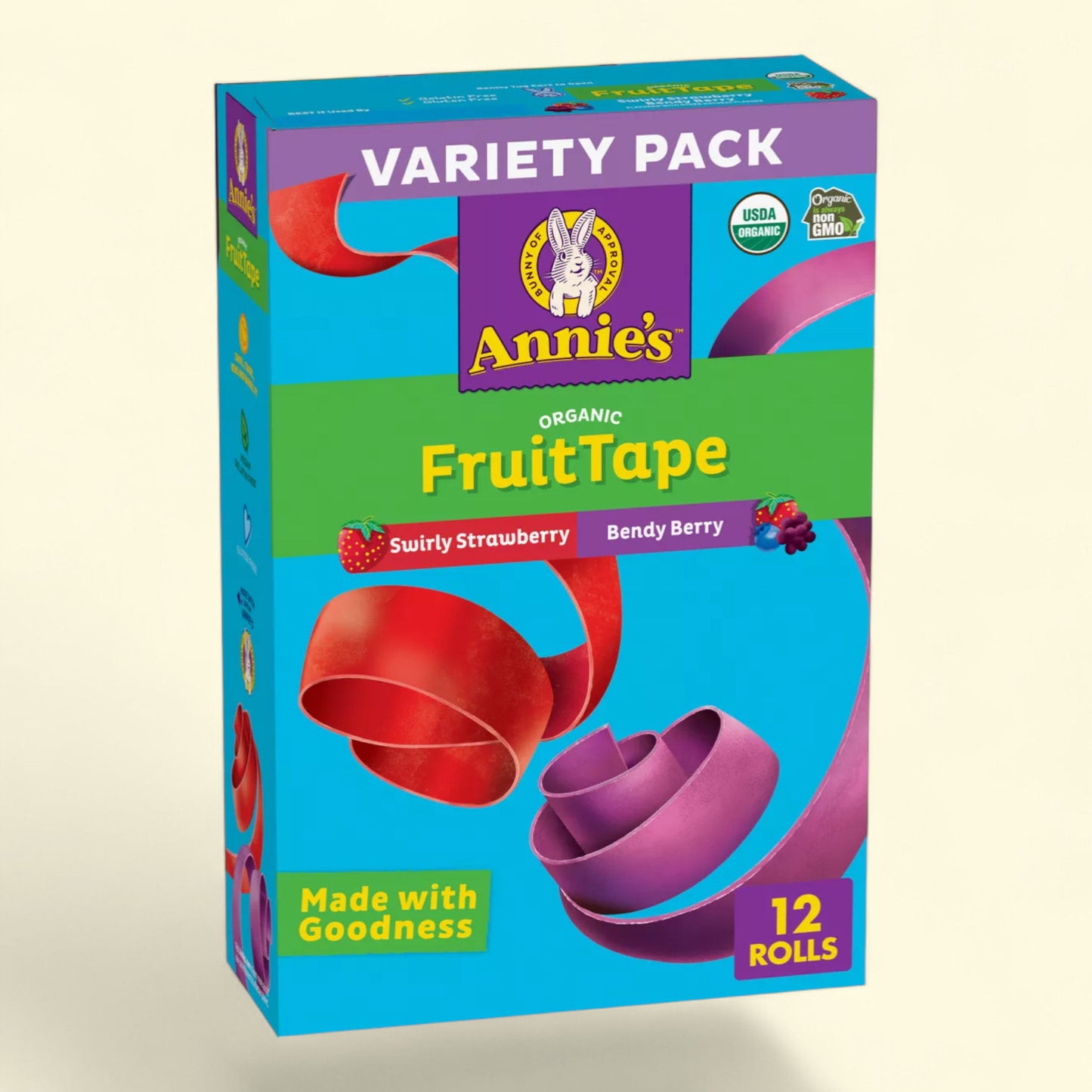 Assortiment de rubans aux fruits Annie's, 12 pièces