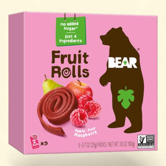 BEAR Rouleaux aux framboises, 5 pièces/100 g