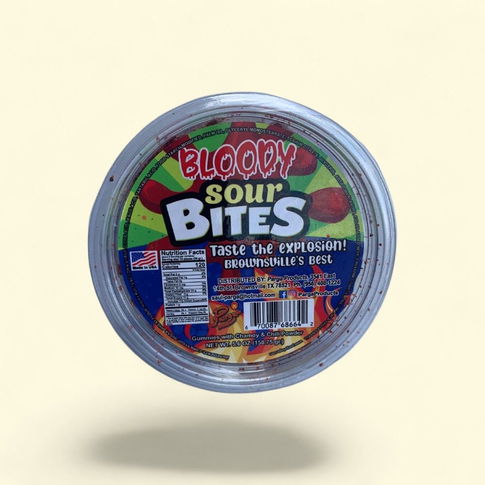 BLOODY SOUR BITES GUMMY CANDY 5.6oz (158g) — authentic US product shipped worldwide by Treatspree