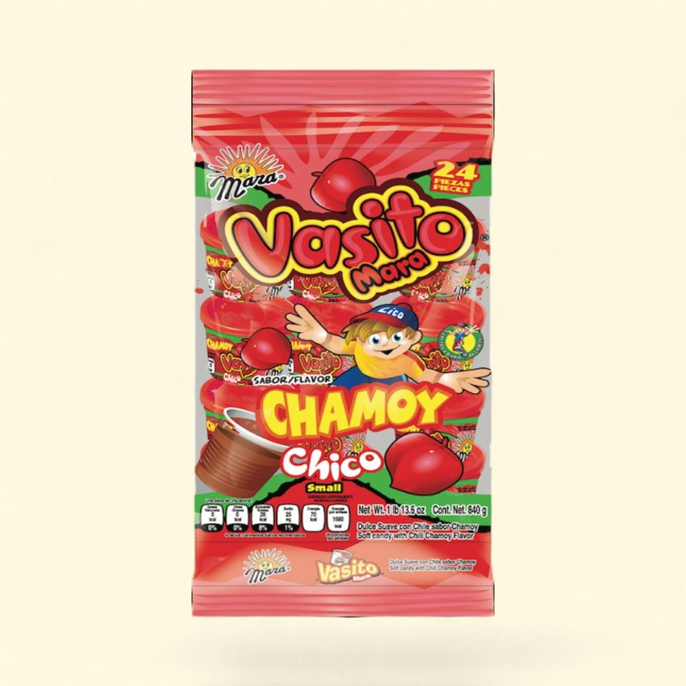 Dulces Mara Chamoy Vasito Candy Cups, 24-Pack — authentic US product shipped worldwide by Treatspree