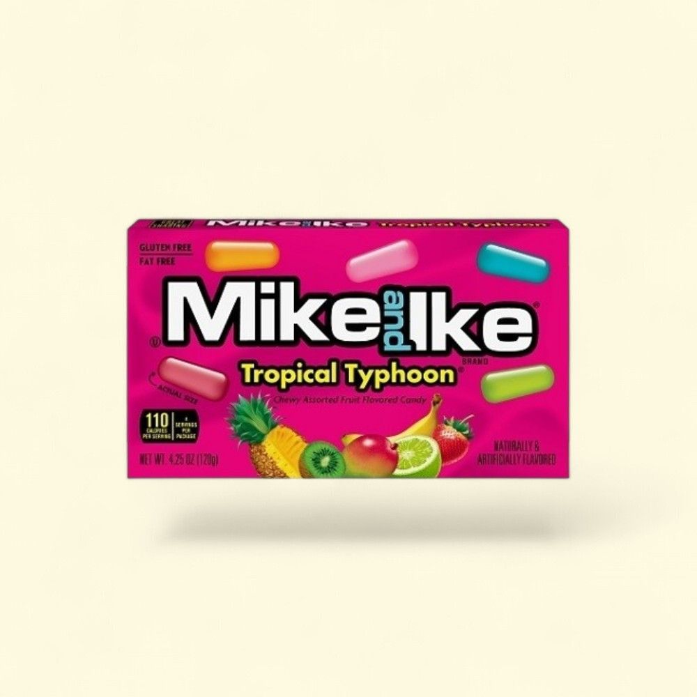 Mike and Ike Tropical Typhoon Theater Box Candy 4.25oz — authentic US product shipped worldwide by Treatspree
