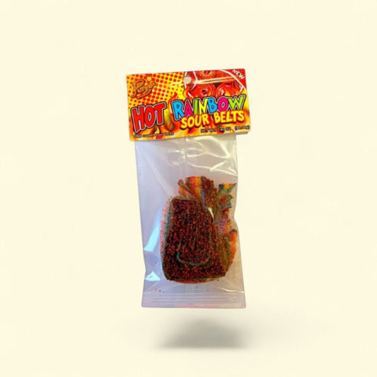 Parga Hot Rainbow Sour Belts Candy - 2.10oz — authentic US product shipped worldwide by Treatspree