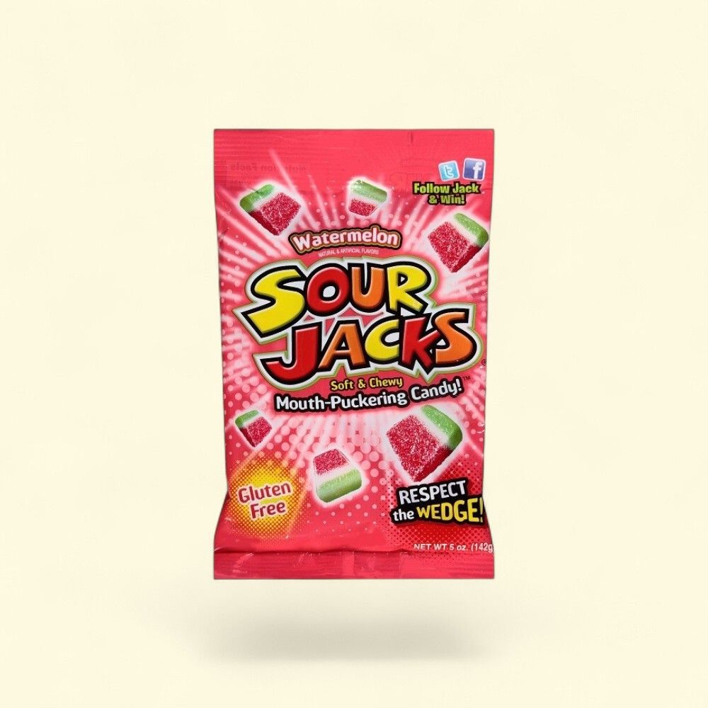 Sour Jack Watermelon Sour Candy - 5 oz — authentic US product shipped worldwide by Treatspree