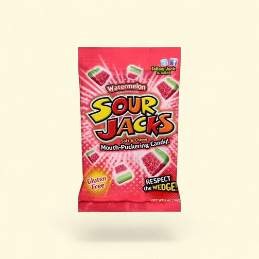 Sour Jack Watermelon Sour Candy - 5 oz — authentic US product shipped worldwide by Treatspree