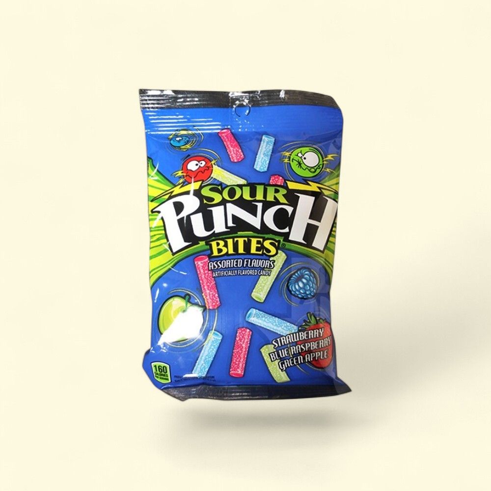 Sour Punch Assorted Flavor Bites - 5 oz Bag — authentic US product shipped worldwide by Treatspree