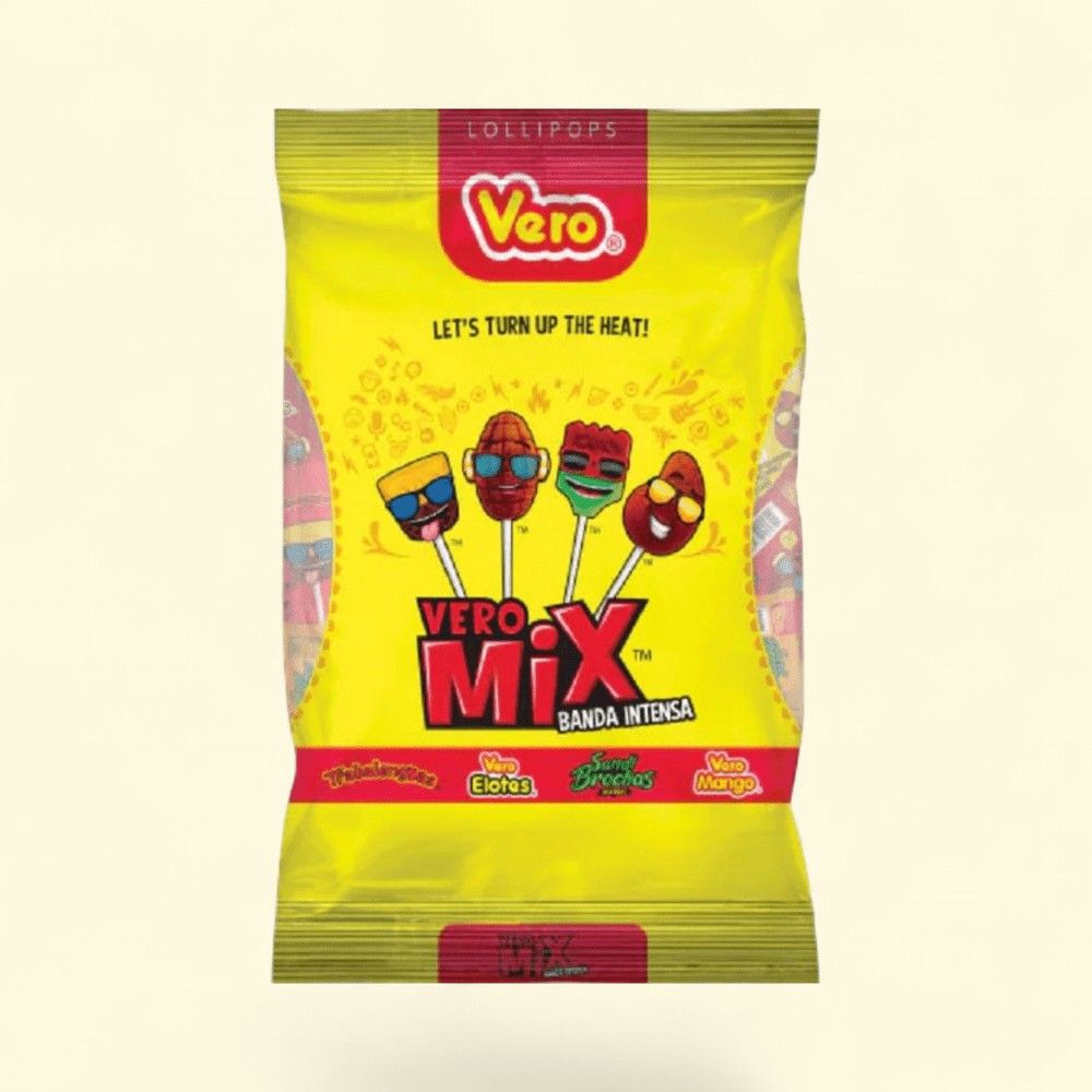 Vero Mix Banda de Fuego Lollipops Bag - 40 Pc Assorted — authentic US product shipped worldwide by Treatspree