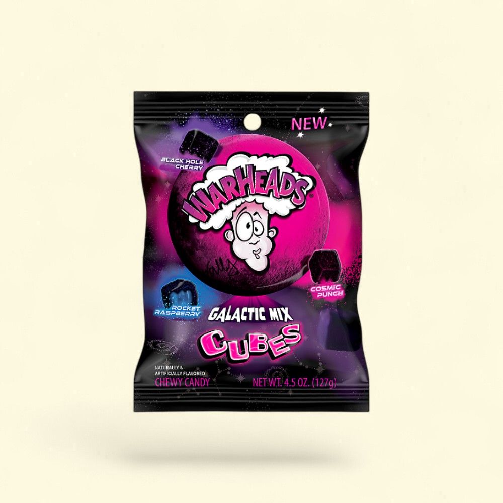 Warheads Galactic Cubes Candy Mix 4.5oz — authentic US product shipped worldwide by Treatspree