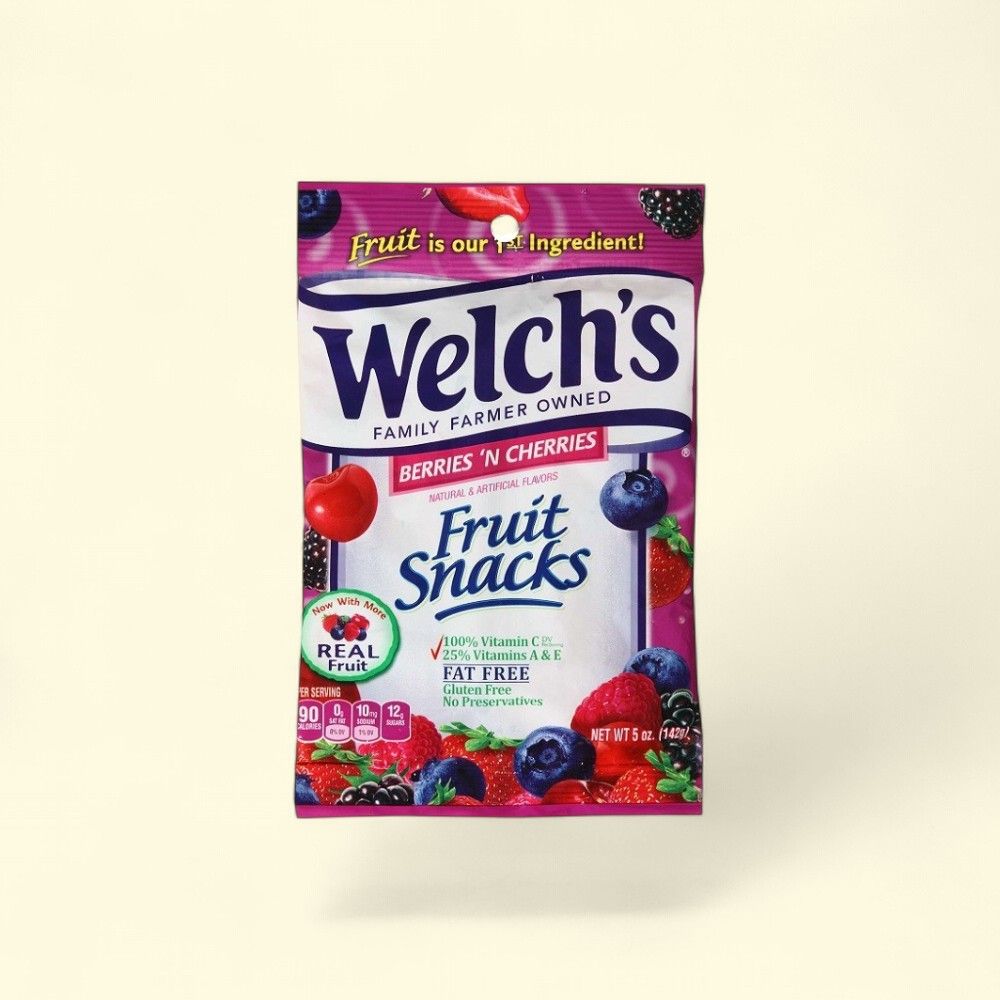 Welch's Berries 'n Cherries Fruit Snacks, 5 oz Box — authentic US product shipped worldwide by Treatspree