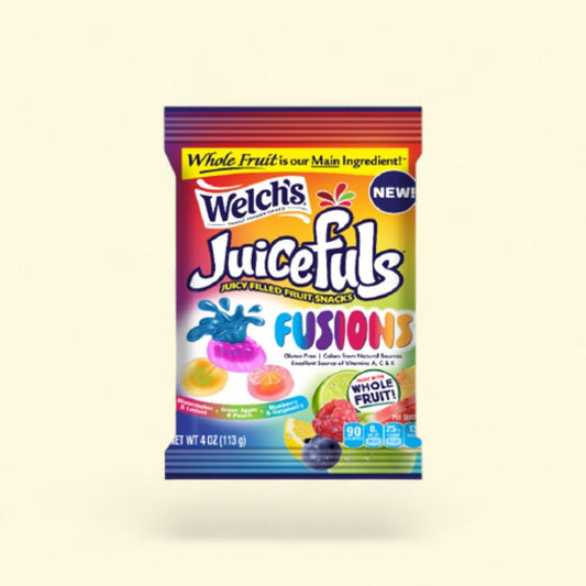 Welch's Juicefuls Fusions Mixed Fruit Snacks 4oz — authentic US product shipped worldwide by Treatspree