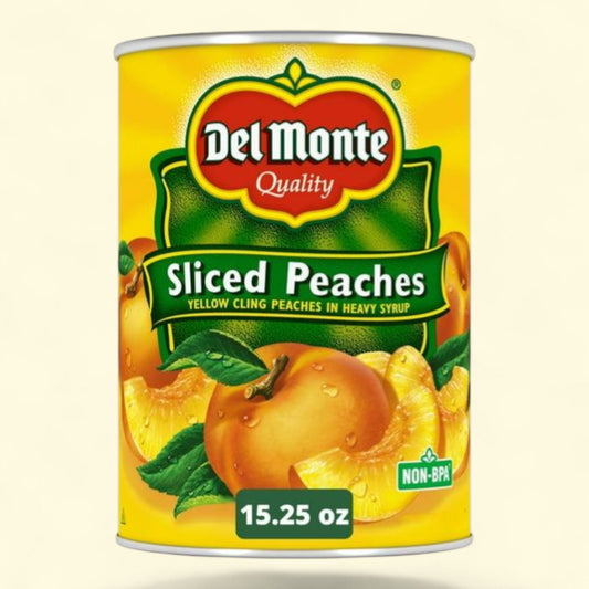 Del Monte Yellow Cling Sliced Peaches, 15.25 oz Can