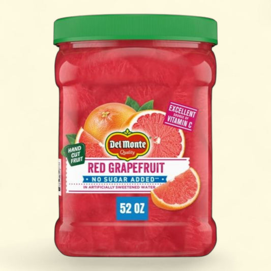 Del Monte No Sugar Added Red Grapefruit, 52 oz Jar